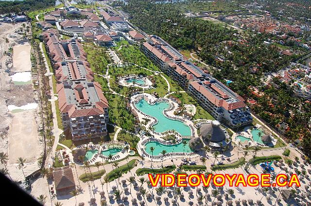 Republique Dominicaine Punta Cana Larimar Punta cana La vue aérienne de l'hôtel du coté de la plage