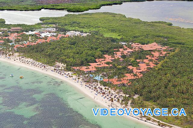 Republique Dominicaine Punta Cana Natura  Park L'hôtel situé à Cabeza de toro, en arrière plan la laguna Bavaro.