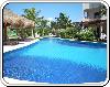 Rear pool of the hotel Excellence Riviera Cancun in Puerto Morelos Mexique