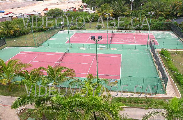 Cuba Varadero Melia Las Antillas The two tennis courts, on the border with the Blau hotel.