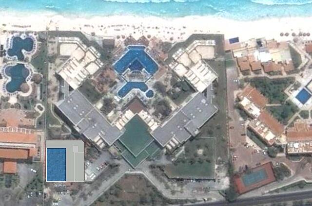 Mexique Cancun Gran Oasis Playa The site.