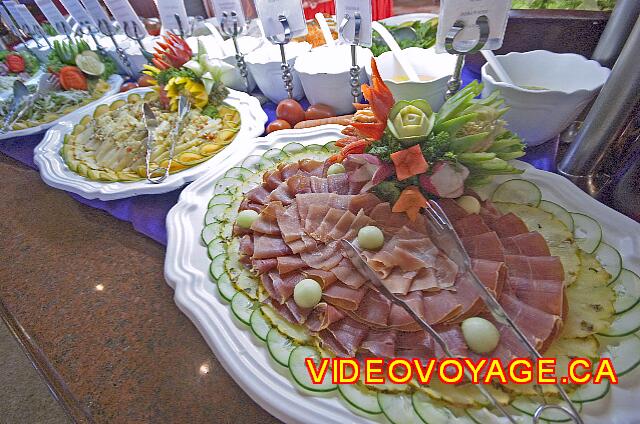 Mexique Cancun Riu Palace Las Americas Cold cuts.