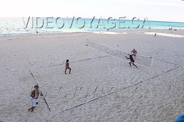 Mexique Cancun Tucancun El voleibol en la playa.