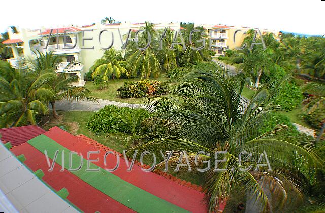 Cuba Cayo Guillermo Iberostar Daiquiri The sight of a balcony with abundant vegetation.