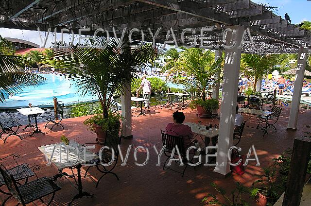 Cuba Cayo-Coco Melia Cayo-Coco A beautiful terrace at the shelter from the sun.