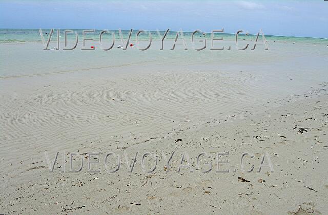 Cuba Cayo-Coco Hotel Playa Coco Le peu de profondeur empêche les activités nautiques lorsque la marée est basse.