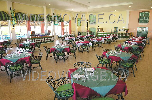 Cuba Cayo-Coco Hotel Playa Coco A section of the dining room for lunch. Coffee machines left.