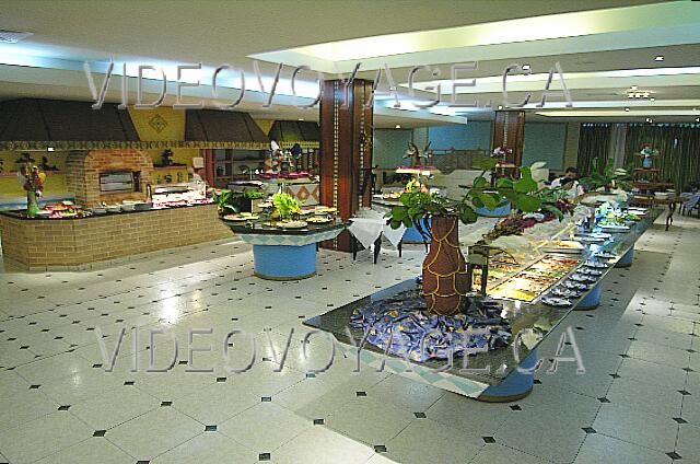 Cuba Cayo-Coco Sol Cayo-Coco The buffet counter right and meat counters and Italian dishes left.