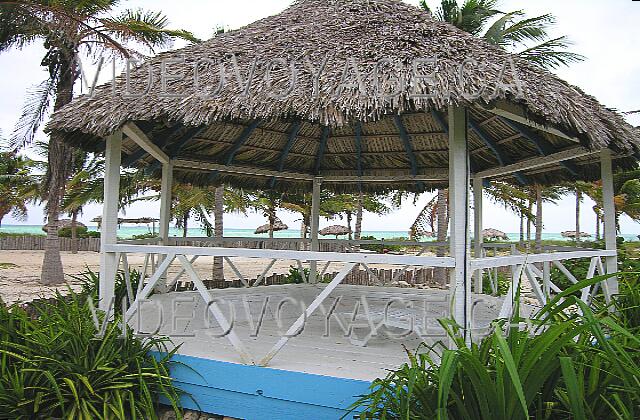 Cuba Cayo Guillermo Sol Cayo Guillermo A gazebo near the beach.