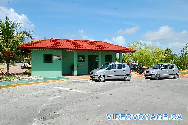 Cuba Cayo Largo Ole Playa Blanca The car rental office and moped.