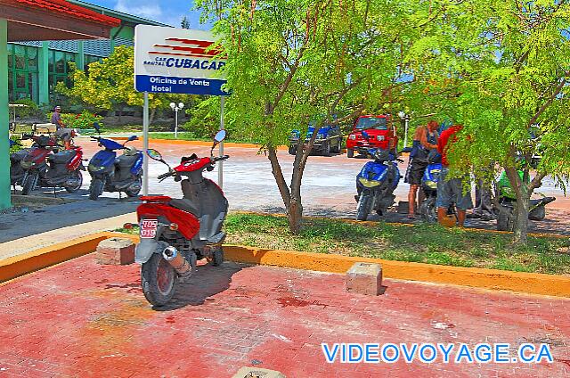 Cuba Cayo Largo Ole Playa Blanca Mopeds for rent.