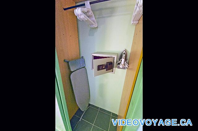 Cuba Cayo Largo Ole Playa Blanca The wardrobe with ironing board, iron and safe.