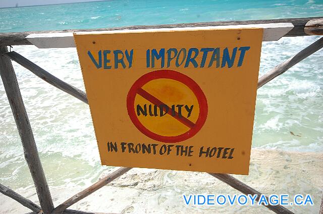 Cuba Cayo Largo Ole Playa Blanca Nudity is not allowed on the beach directly outside the hotel.