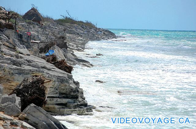 Cuba Cayo Largo Ole Playa Blanca Al este, la playa desaparece verano.