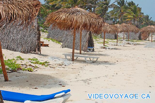 Cuba Cayo Largo Gran Caribe Cayo Largo A series of palapas and a few chairs.