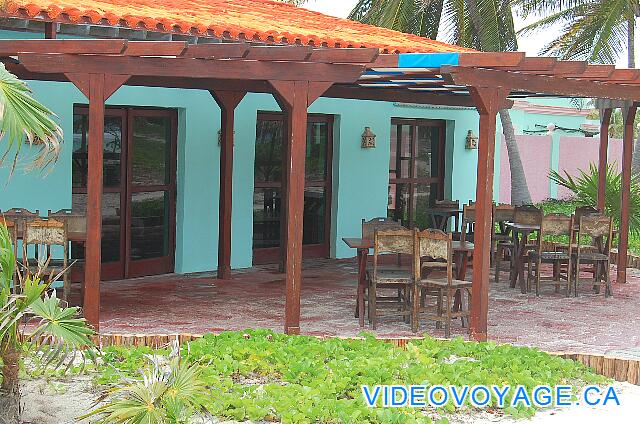 Cuba Cayo Largo Gran Caribe Cayo Largo The terrace with a few tables, perfect for coffee in the morning.