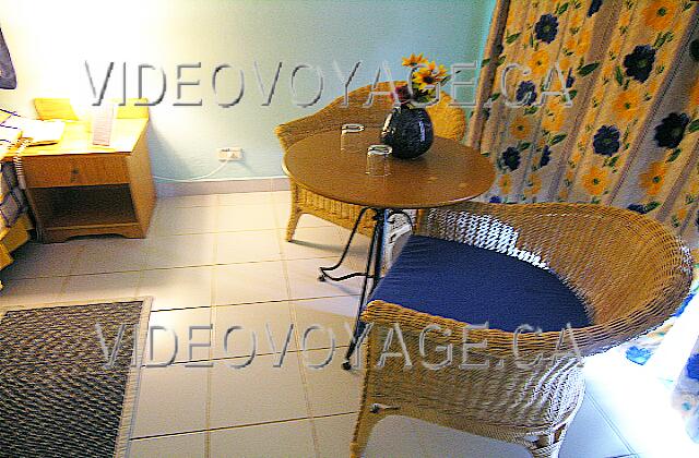 Cuba Guardalavaca Blau Costa Verde A small table with two chairs.