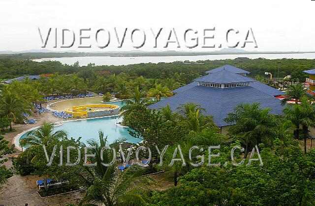 Cuba Guardalavaca Blau Costa Verde Behind the main building. The pool left, right snack bar and a la carte restaurant.