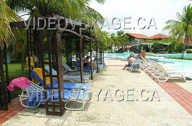 Cuba Guardalavaca Brisas Guardalavaca The palapas along the pool.