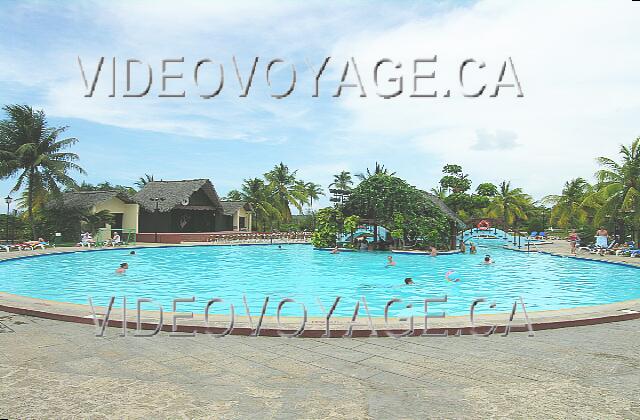 Cuba Guardalavaca Brisas Guardalavaca A large terrace goshawks the pool. To the left of the pool stage show.