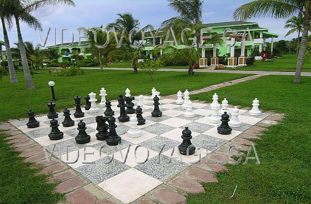 Cuba Guardalavaca Playa Costa Verde A giant chess game.