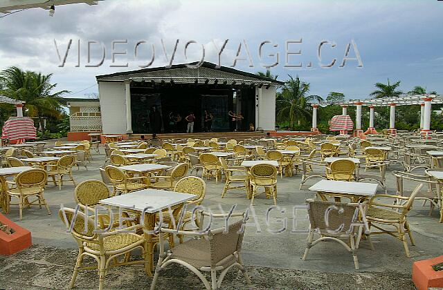 Cuba Guardalavaca Playa Costa Verde The outdoor performance stage.