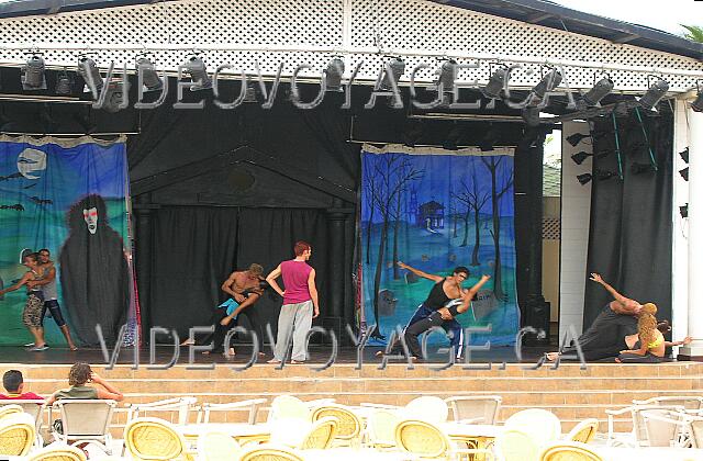 Cuba Guardalavaca Playa Costa Verde The dancers assigned to the hotel preparing the show.