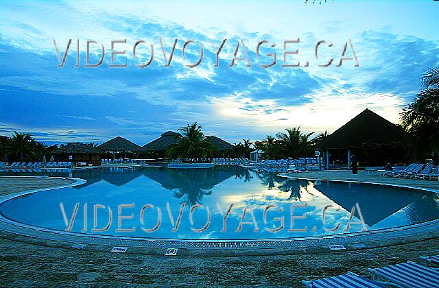 Cuba Guardalavaca Playa Costa Verde The pool at sunset.