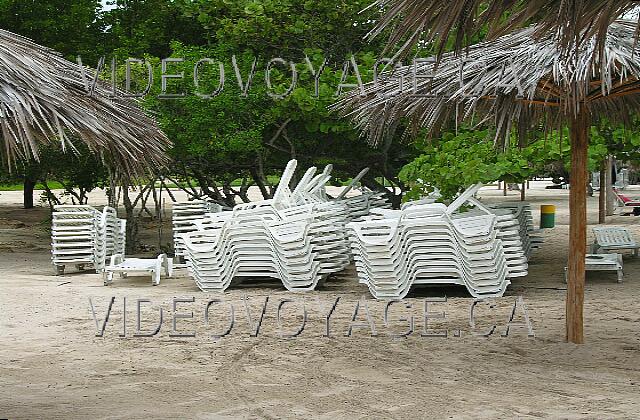 Cuba Guardalavaca Playa Costa Verde The many chairs available.