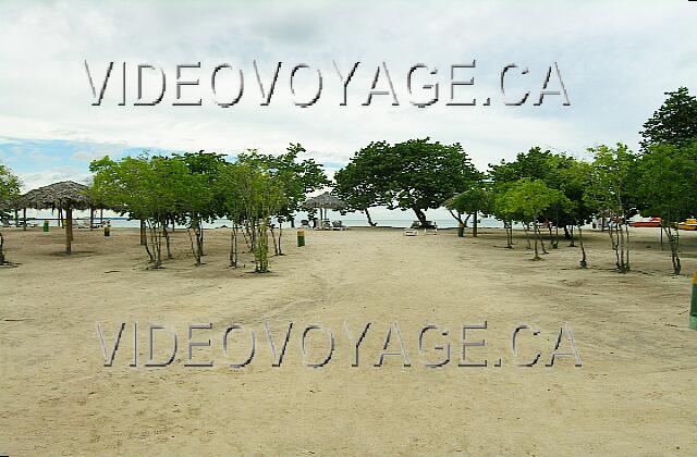 Cuba Guardalavaca Playa Costa Verde Sand covers a great depth on arrival on the beach.