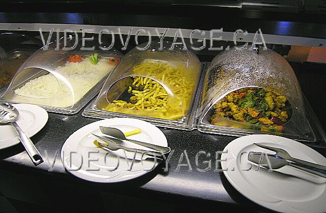 Cuba Guardalavaca Playa Costa Verde Rice, french fries and vegetables stored in the heat.