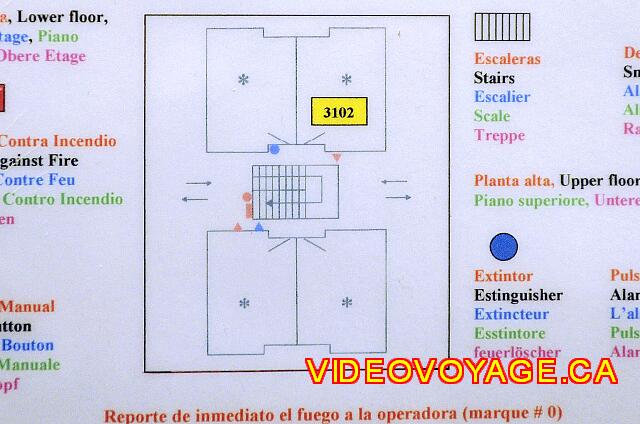 Cuba Guardalavaca Playa Pesquero The plan of the buildings of the superior rooms.