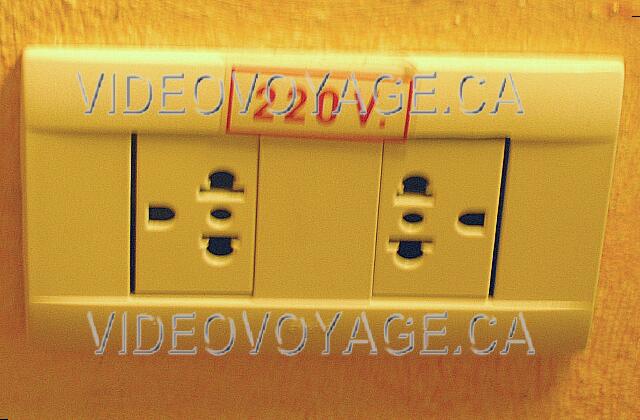 Cuba Guardalavaca Memories Holguin Beach Resort The outlets of 220 volts.