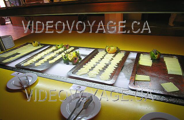 Cuba Guardalavaca Memories Holguin Beach Resort Cheese on a plate refrigerate.