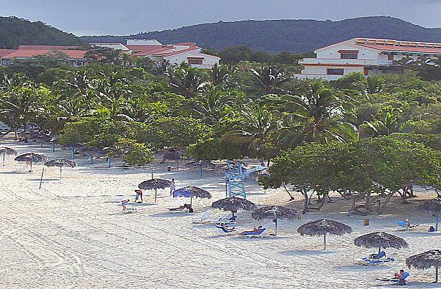 Cuba Guardalavaca Sol Rio De Luna Y Mares A view of the beach from the Mirador.