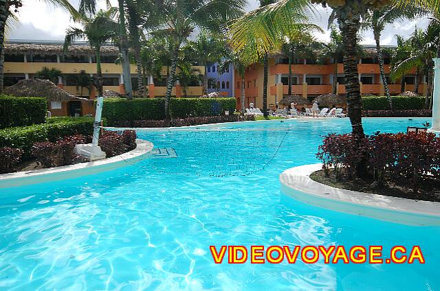 Republique Dominicaine Puerto Plata Iberostar Costa Dorada A volleyball net in the pool.