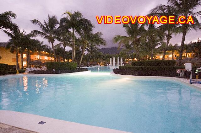 Republique Dominicaine Puerto Plata Iberostar Costa Dorada The animation pool at night.