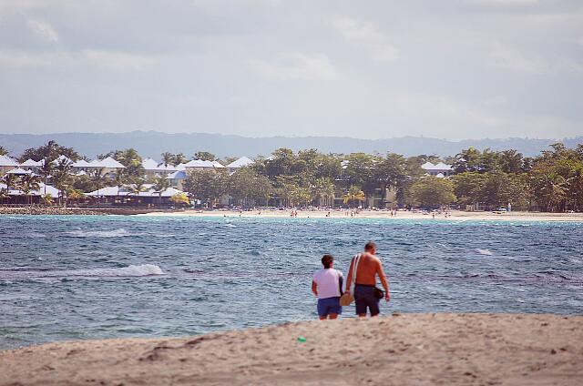 Republique Dominicaine Puerto Plata Iberostar Costa Dorada Eastward, it is possible to walk to get to Playa Dorada in the background.