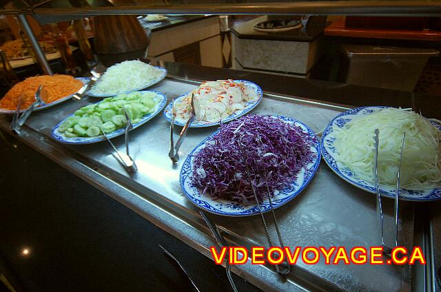 Republique Dominicaine Puerto Plata Iberostar Costa Dorada Vegetables for salad kept on a chilled plate.