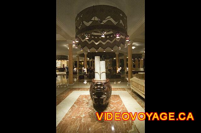 Republique Dominicaine Puerto Plata Iberostar Costa Dorada A sculpture at the rear of the lobby.