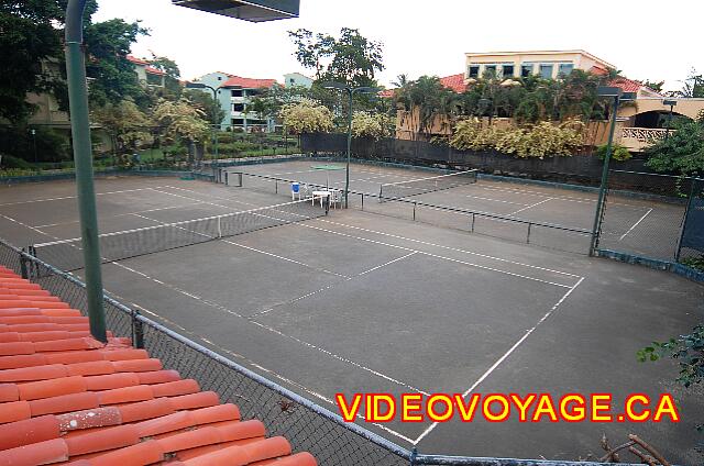 Republique Dominicaine Puerto Plata Celuisma Playa Dorada The first two tennis courts.