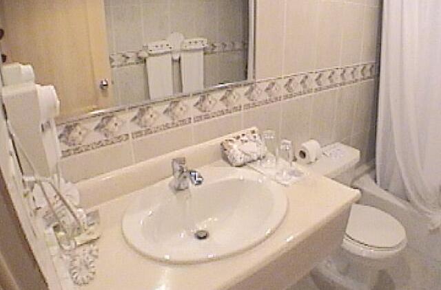 Republique Dominicaine Puerto Plata Celuisma Playa Dorada The counter is small. A hair dryer is available.