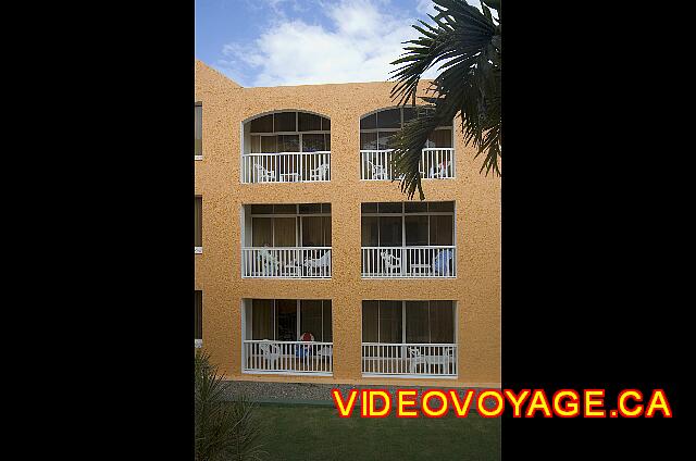 Republique Dominicaine Puerto Plata Viva Playa Dorada The balconies of a building