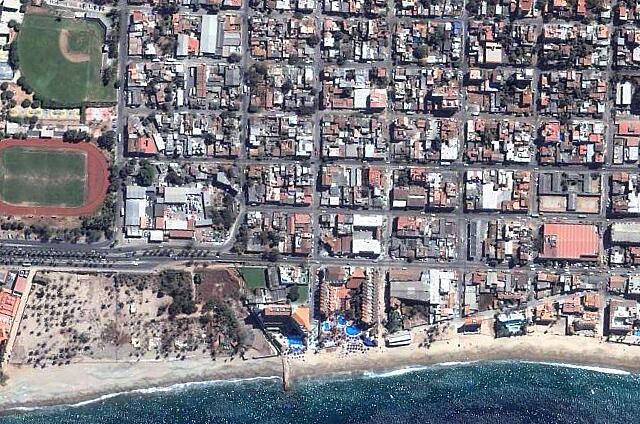 Mexique Puerto Vallarta Buenaventura Grand El hotel se encuentra en la parte inferior central está situado en la ciudad de Puerto Vallarta.