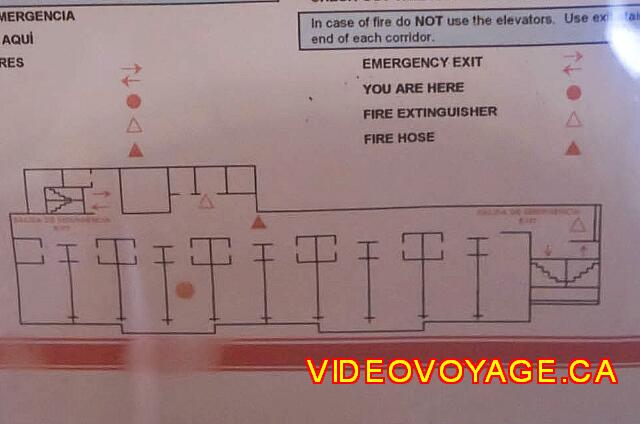 Mexique Puerto Vallarta Friendly Hola Vallarta The plan of a typical floor, all rooms have ocean view.