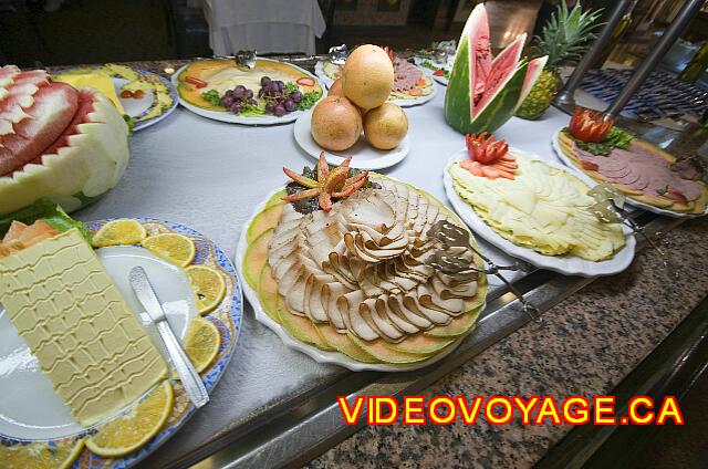 Mexique Nuevo Vallarta Riu Jalisco Todavía carnes frías y quesos.