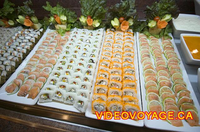 Mexique Nuevo Vallarta Riu Vallarta Some sushi platters