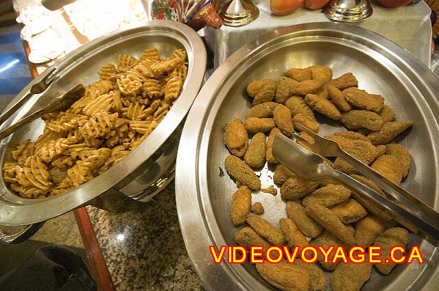 Mexique Nuevo Vallarta Riu Vallarta Croquetas y excelentes patatas fritas.