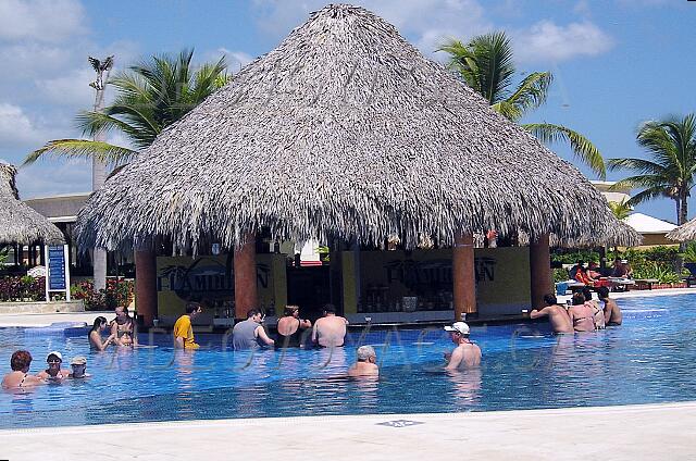 Republique Dominicaine Punta Cana Gran Bahia Principe The pool bar center at the site.