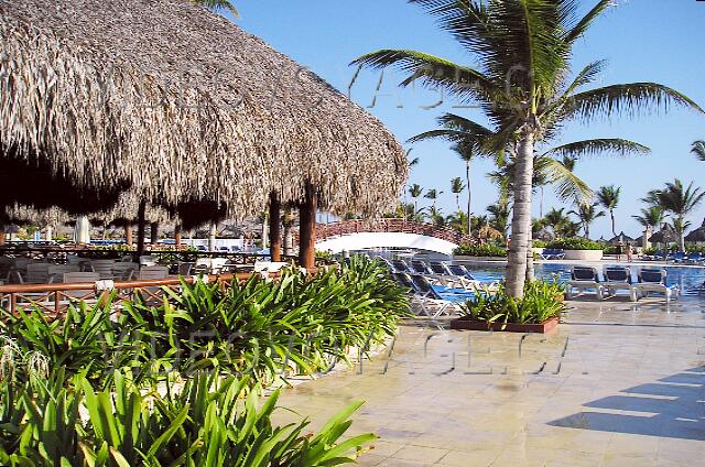 Republique Dominicaine Punta Cana Gran Bahia Principe La terrasse du snack bar.